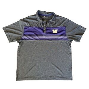 UW Washington Huskies Colosseum Polo L Gray